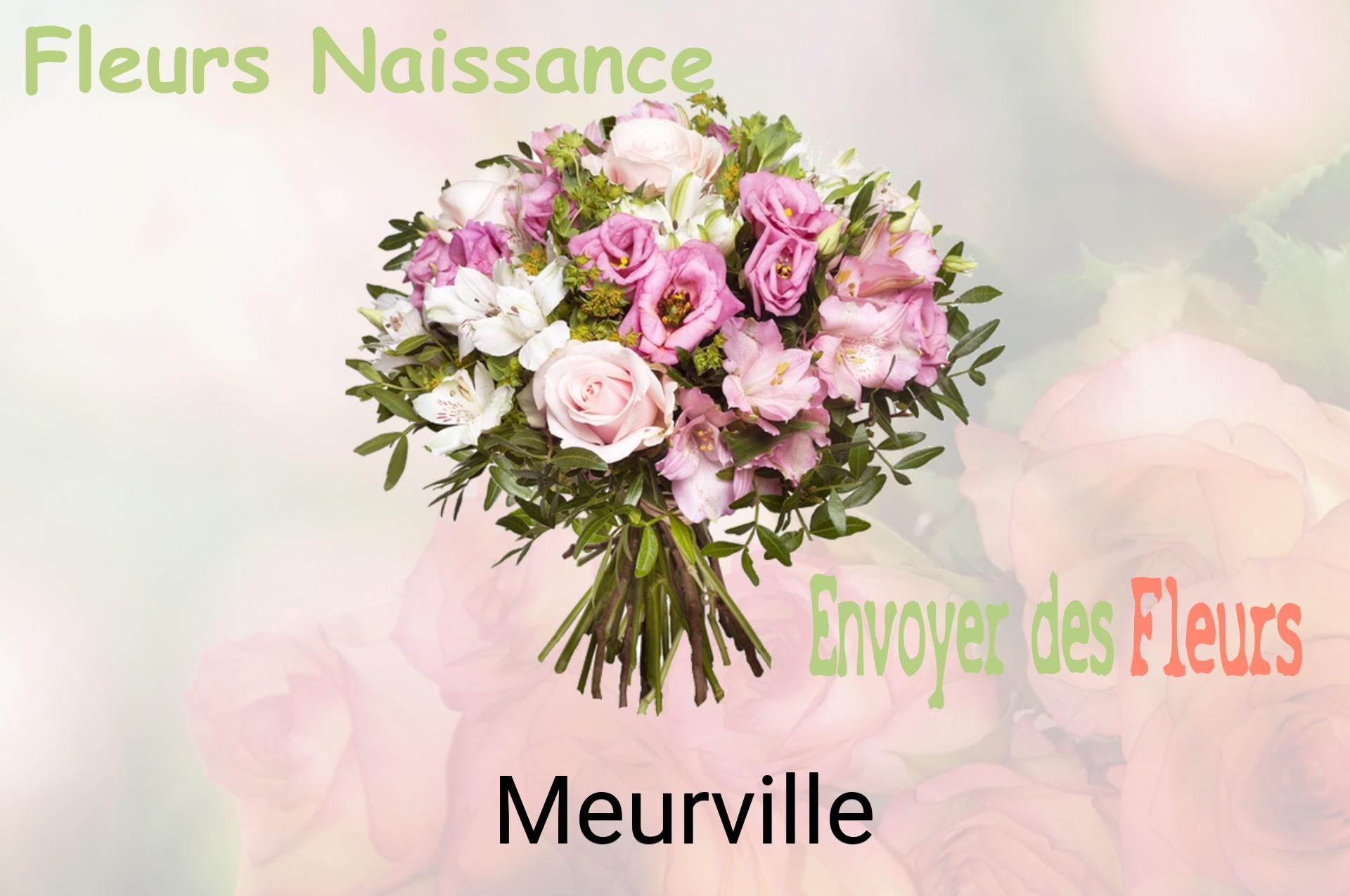 Bouquet de fleurs de naissance livré à Meurville